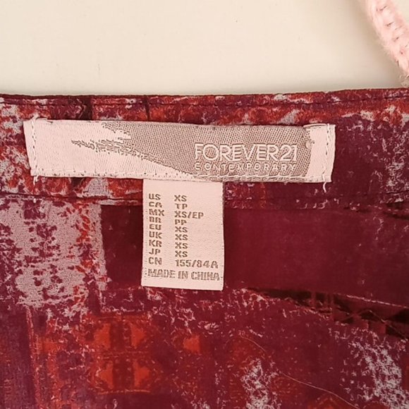 Forever 21 Sheer Blouse Size XS - Picture 6 of 6